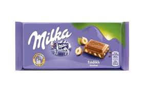 شکلات با مغز فندق  میلکا (100گرم)