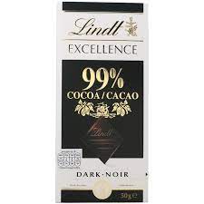 شکلات تلخ 99% تبلت لینت (50گرم)