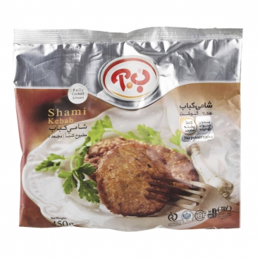 شامی کباب 55% گوشت ب آ  (450 گرم)