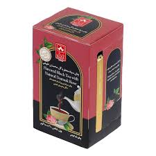 چای سیاه نیم ریز معطر با گل محمدی دبش (100گرم)