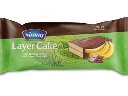 کیک روکش دار شکلاتی با طعم موز سیرنگ (55گرم)
