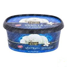 بستنی وانیلی تکه های شکلات کاله  (650 گرم)