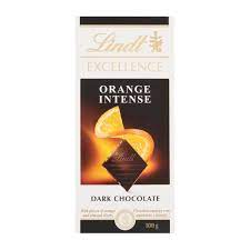 شکلات تابلت تلخ پرتقالی لینت (100گرم)