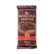 شکلات تخت ای تلخ 70% روسی آکوها (90گرم)