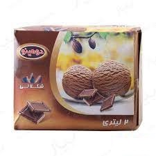 بستنی پاکتی شکلاتی دومینو  (2لیتری)