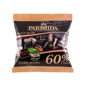 شکلات پاکتی تلخ 60% پارمیدا (220گرم)