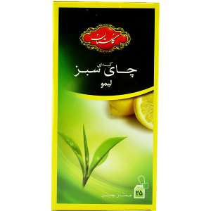 چای کیسه ای سبز لیمو گلستان (25عددی)
