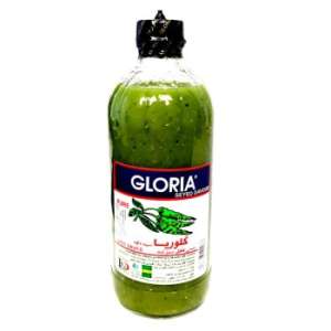 سس فلفل سبز شیشه ای گلوریا  (500میل)