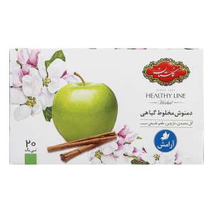 دمنوش گل محمدی دارچین سیب گلستان (20عددی)