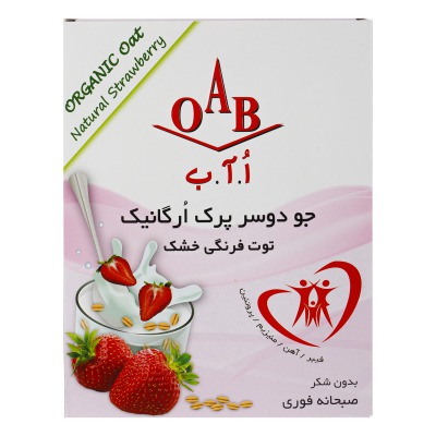 جو دوسر پرک ارگانیک توت فرنگی خشک OAB  ( 200 گرمی )