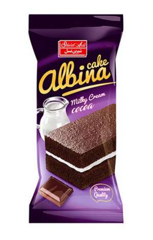 کیک لایه ای کاکائویی با کرم شیری شیرین عسل(40گرمی)