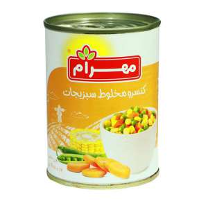 کنسرو مخلوط سبزیجات مهرام  (400گرم)