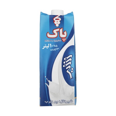 شیر پر چرب 3% تتراپک  پاک (1لیتر)