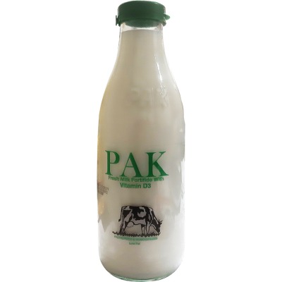 شیر شیشه ای کم چرب  ویتامین D پاک (1 لیتری)
